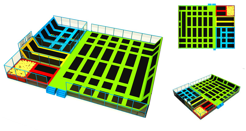 上德游乐室内大型蹦床乐园sp20022901